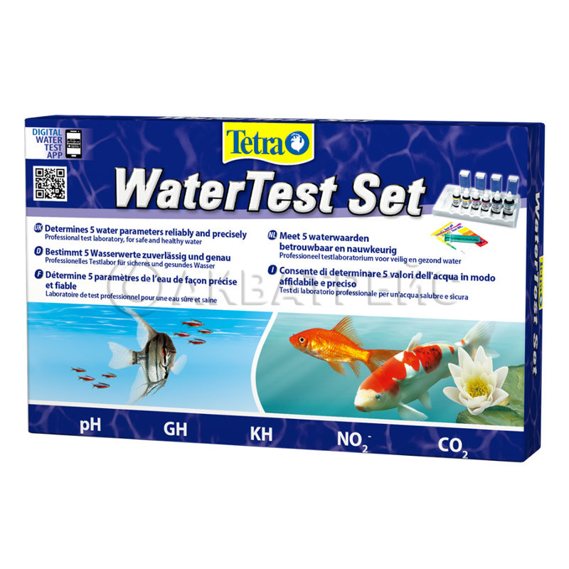 Water Test Set комплект тестов для определения важнейших параметров воды - pH, GH, KH, NO2, CO2